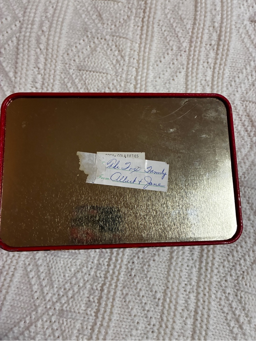 Coca Cola Red Metal Keepsake Box with Retro Diner Illustration - Picture 2 of 8